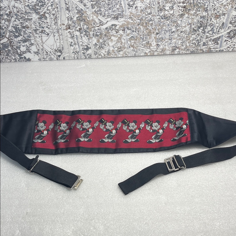 Mickey Mouse Silk Cummerbund Balancine The Tie Works Formal Cummerbund